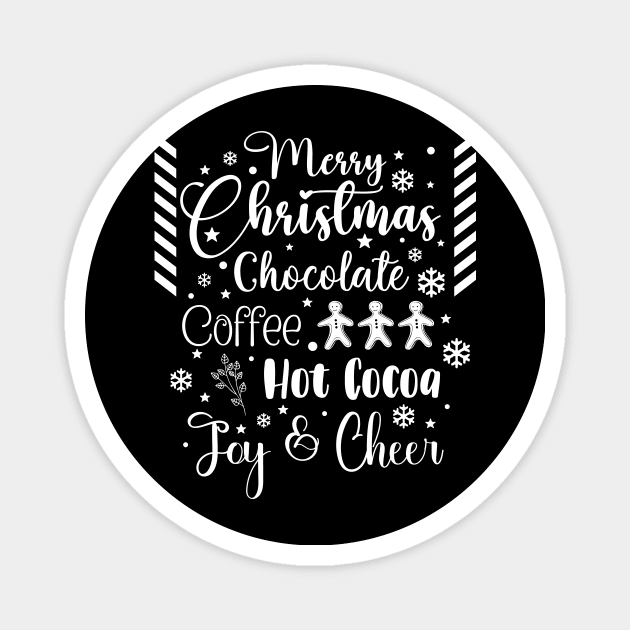 Merry Christmas in Light Font Magnet by Wizardbird